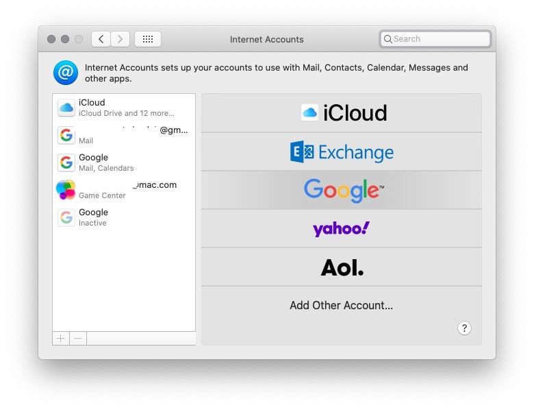 set up email account for mac